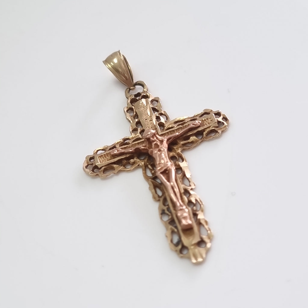 CRUCIFIJO ORO 14 K 2.4 GRMS (SEMINUEVO)