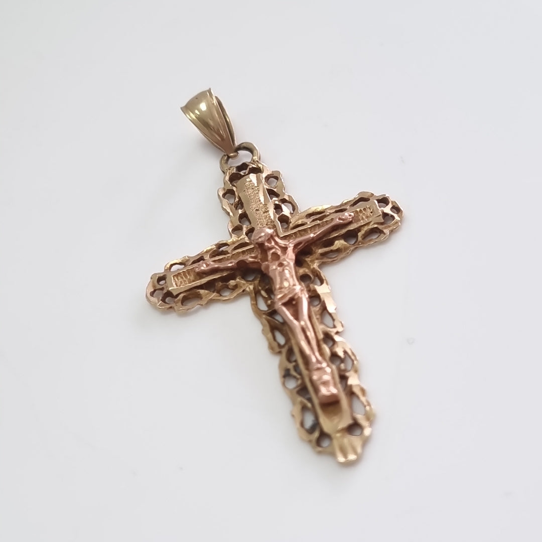 CRUCIFIJO ORO 14 K 2.4 GRMS (SEMINUEVO)