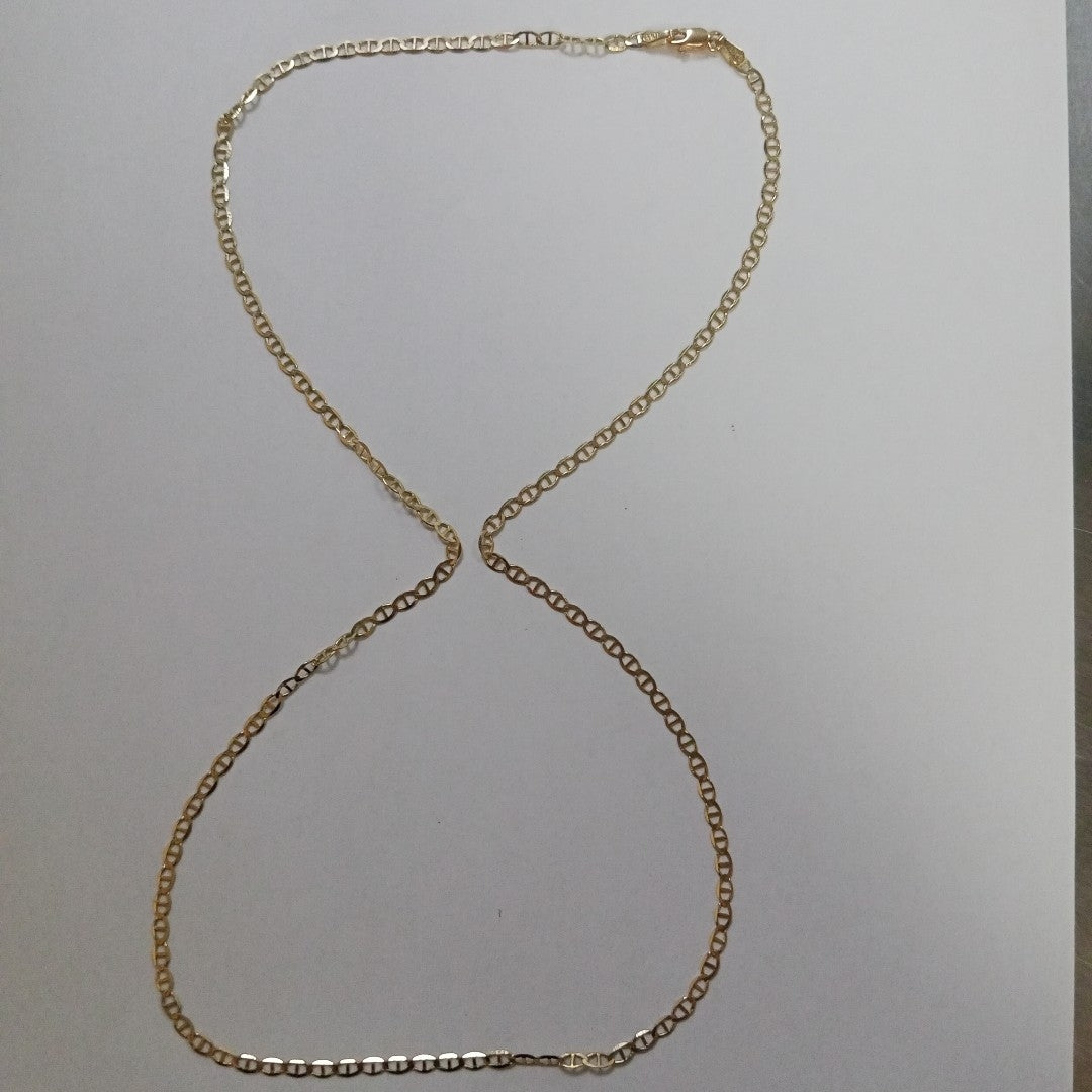 CADENAS TEJIDO GUCHI ORO 10K 60 CM 4.1 GR (NUEVO)