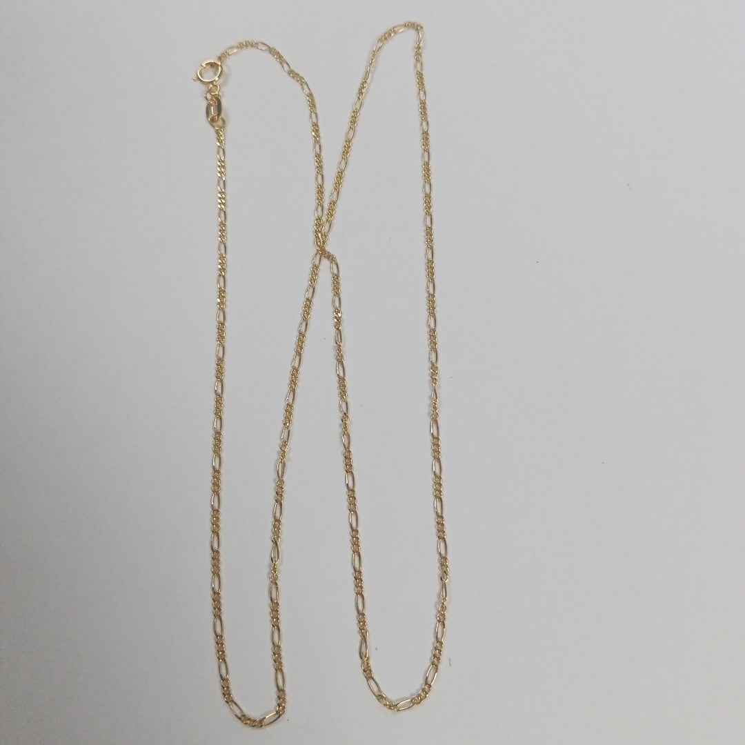 CADENAS TEJIDO 3X1 ORO 14K 55 CM 2.7 GR (NUEVO)
