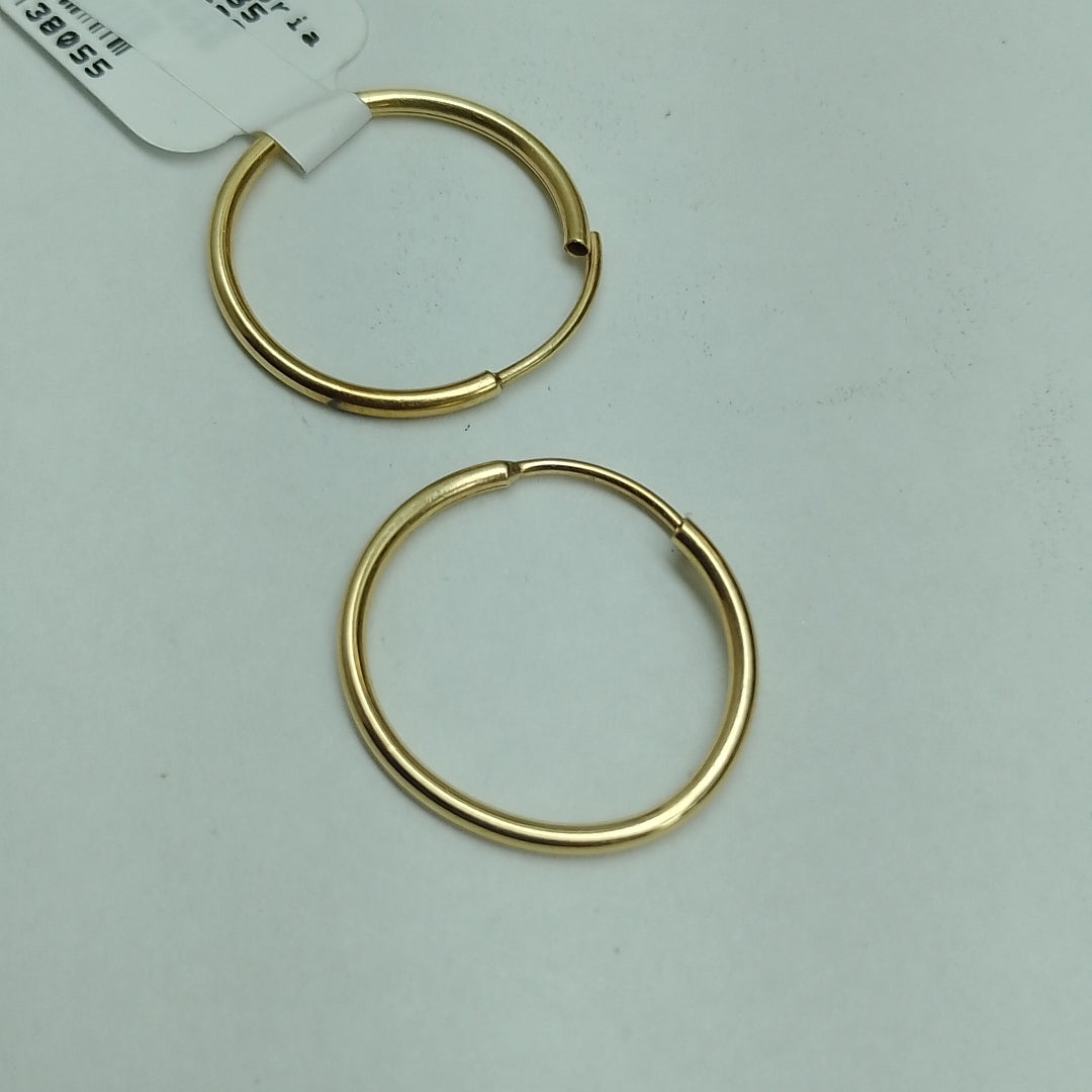 ARRACADAS PAR ORO 14 K 1.1 GRMS (SEMINUEVO)