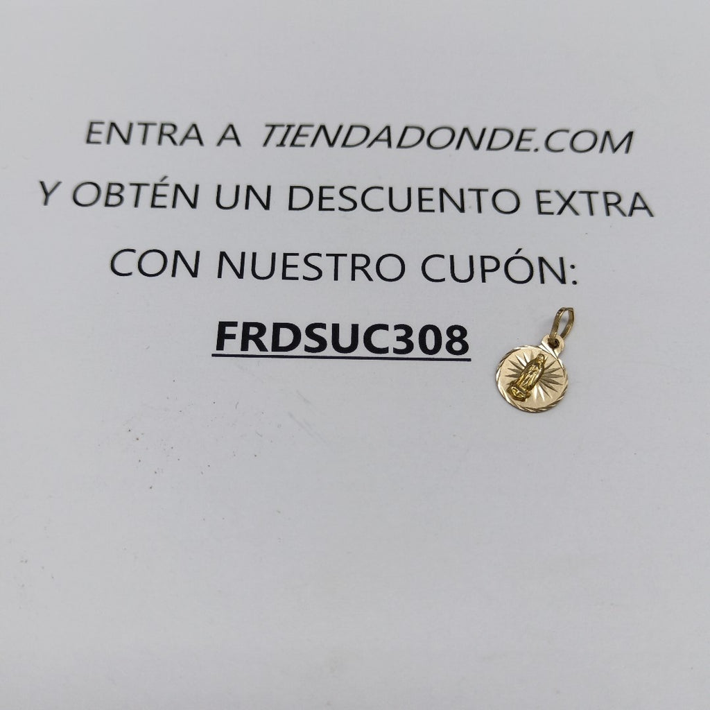 MEDALLA RELIGIOSA ORO 10 K 0,50 GRMS (SEMINUEVO)