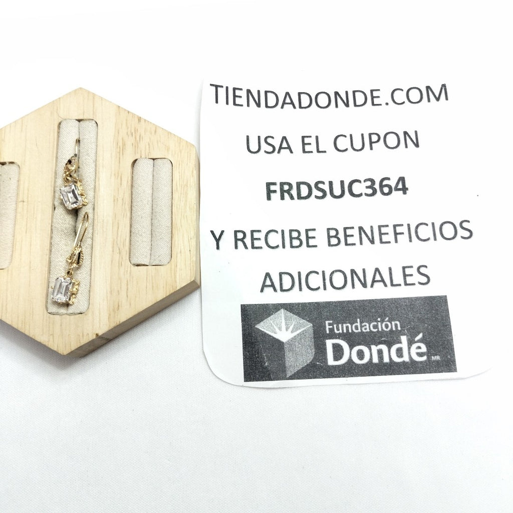 ARETES PAR ORO 14 K 2,80 GRMS (SEMINUEVO)