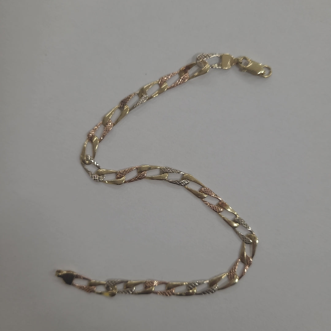 PULSERA ORO,ORO COMBINADO 14 K 3,10 GRMS (SEMINUEVO)