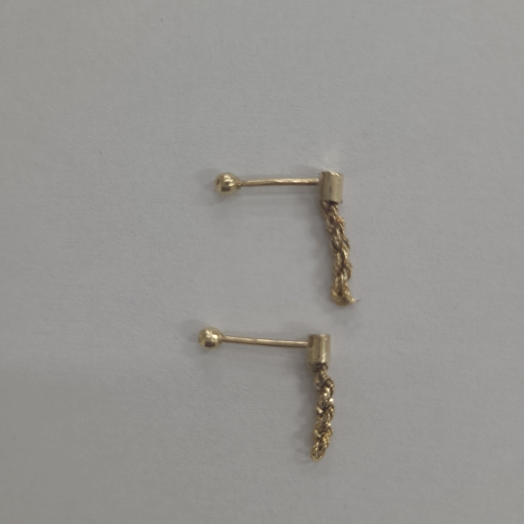 ARETES PAR ORO 8 K 0.5 GRMS (SEMINUEVO)