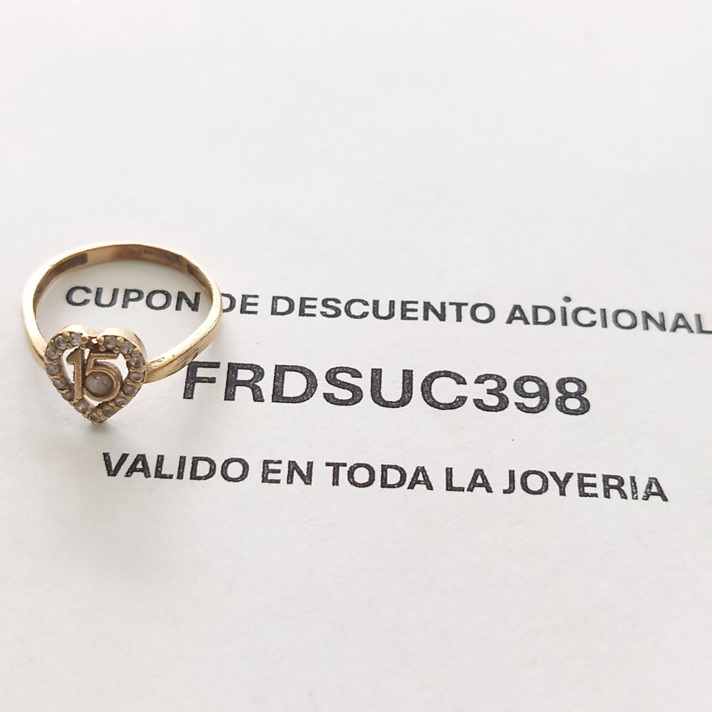 ANILLO ORO 10 K 1,40 GRMS (SEMINUEVO)