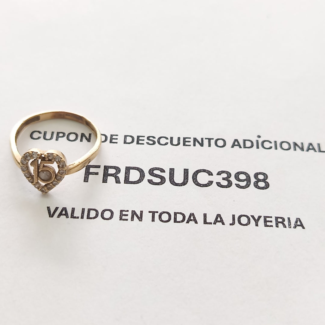 ANILLO ORO 10 K 1,40 GRMS (SEMINUEVO)