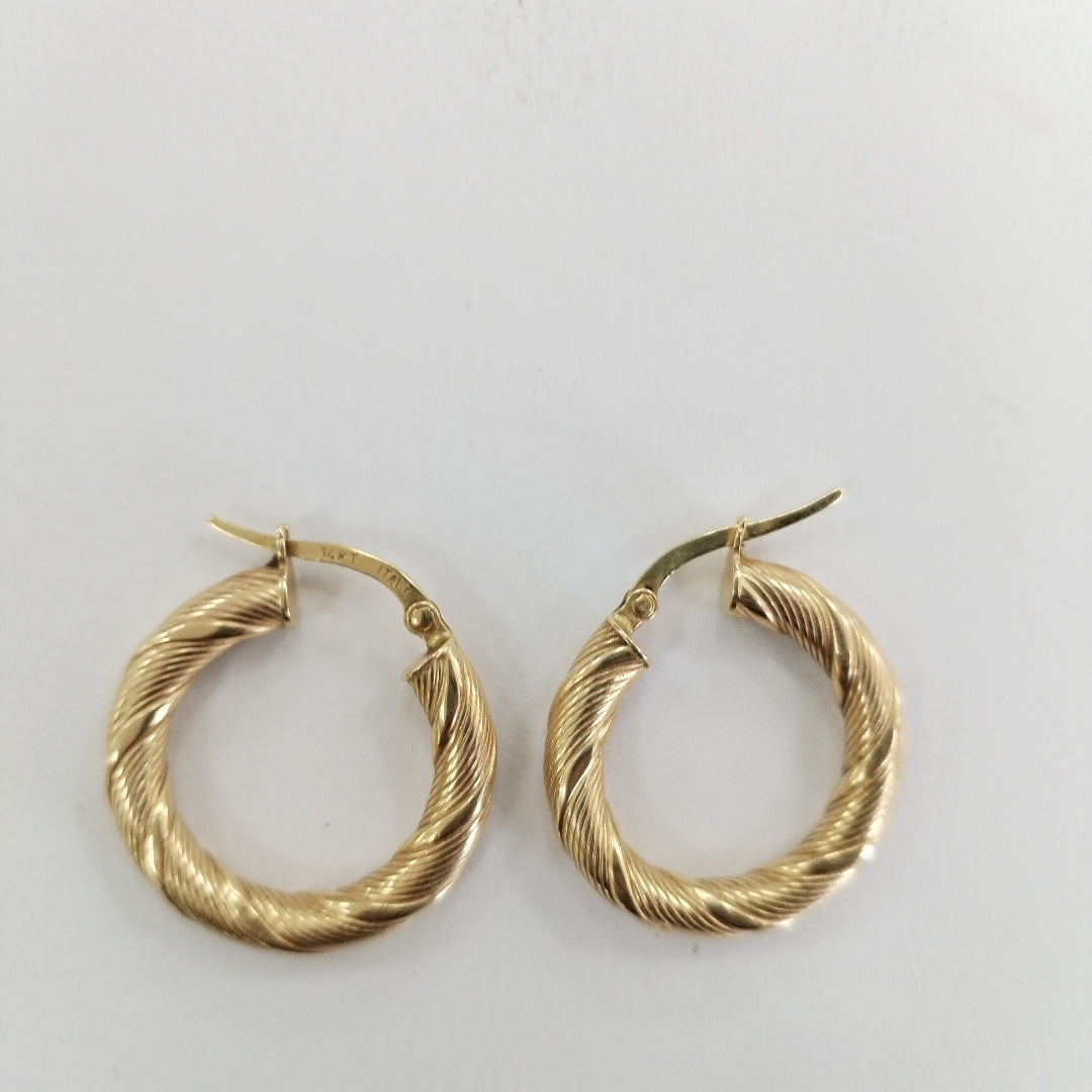 ARRACADAS PAR ORO 14 K 2.3 GRMS (SEMINUEVO)