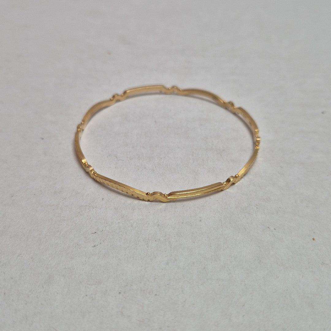 PULSERA RIGIDA, SEMANARIO DE PULSERAS ORO 18 K 58.3 GRMS (SEMINUEVO)
