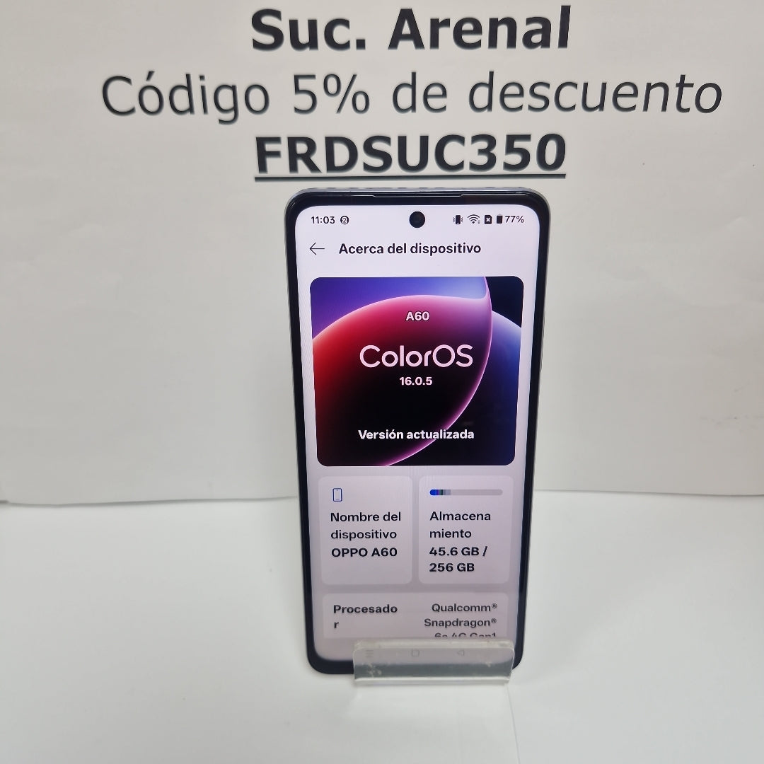 CELULAR OPPO A60 CPH3669 256 GB 8 GB RAM (SEMINUEVO)