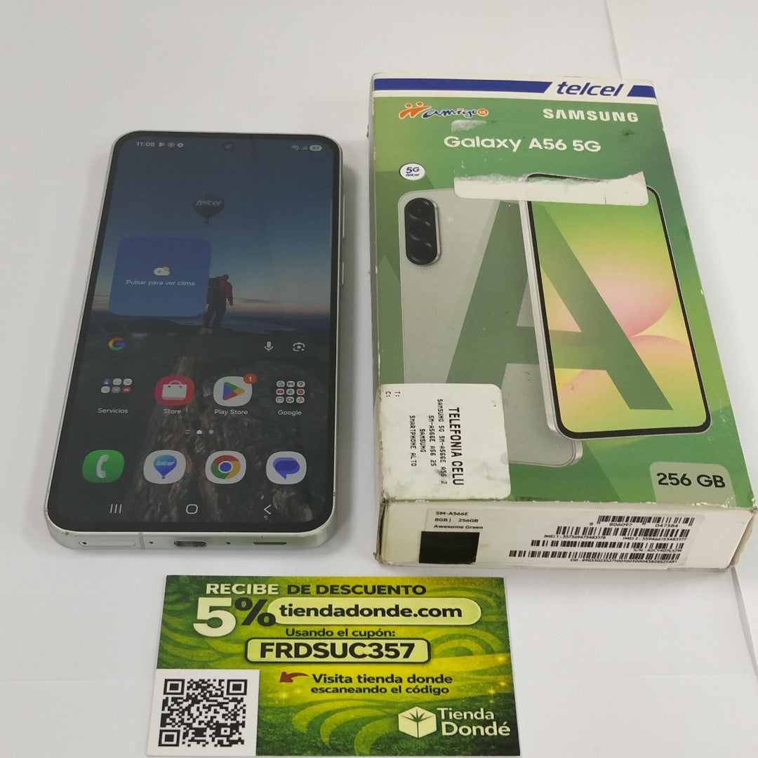 CELULAR SAMSUNG GALAXY A56 SM-A566E (2025) 256 GB 8 GB RAM (SEMINUEVO)