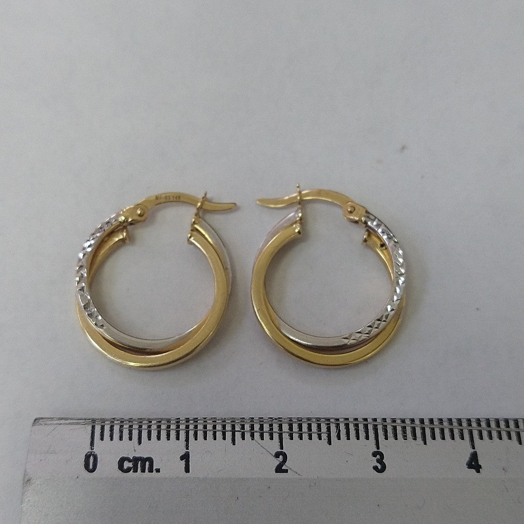 ARRACADAS PAR ORO 14 K 2.3 GRMS (SEMINUEVO)