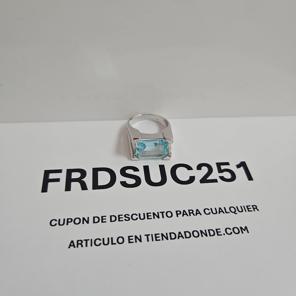 ANILLO ORO BLANCO 14 K 7,80 GRMS (SEMINUEVO)