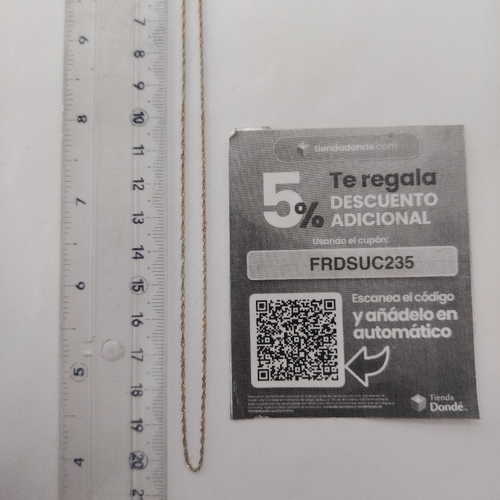 CADENA ORO 10 K 0,80 GRMS (SEMINUEVO)