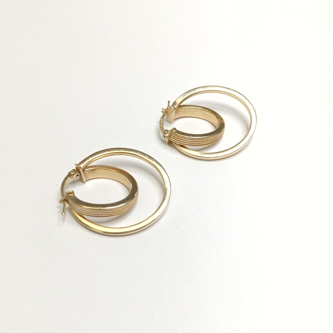 ARRACADAS PAR ORO 14 K 3,90 GRMS (SEMINUEVO)