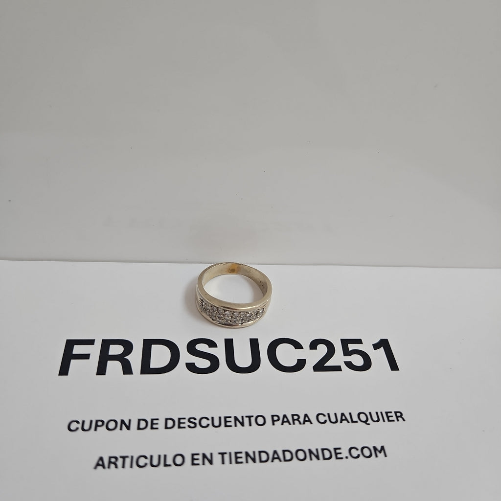 ANILLO ORO BLANCO 14 K 6,90 GRMS (SEMINUEVO)