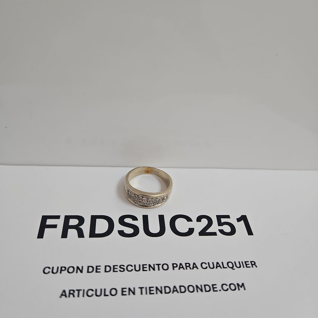 ANILLO ORO BLANCO 14 K 6,90 GRMS (SEMINUEVO)