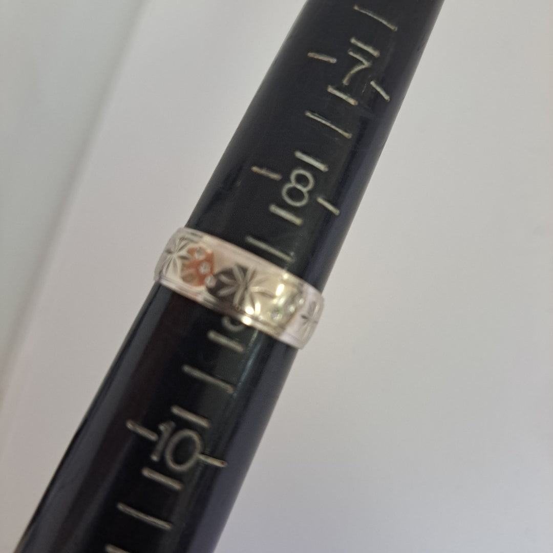 ARGOLLA ORO, ORO BLANCO 14 K 6.8 GRMS (SEMINUEVO)