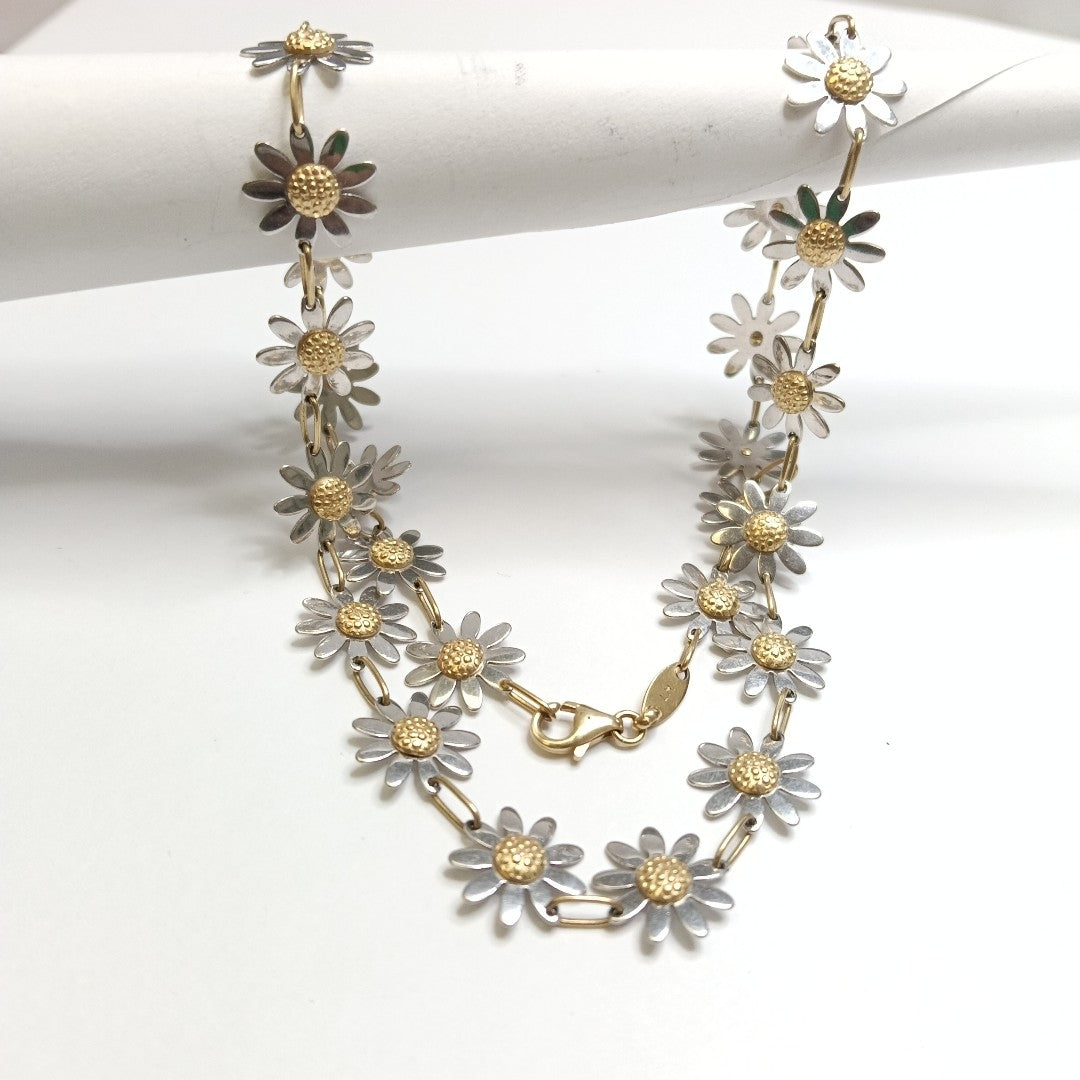 GARGANTILLA ORO,ORO BLANCO 14 K 15,40 GRMS (SEMINUEVO)