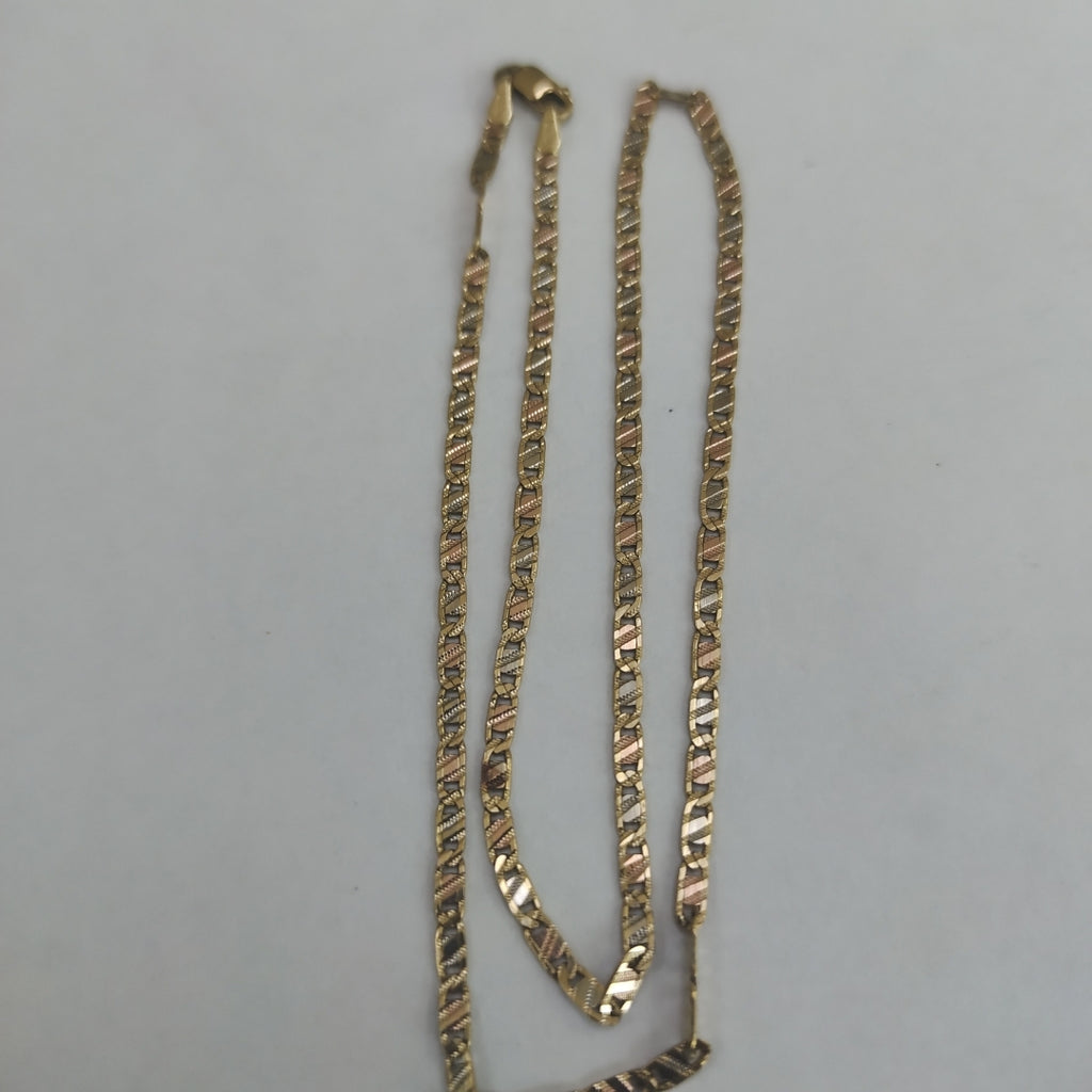 CADENA ORO COMBINADO 14 K 4.8 GRMS (SEMINUEVO)