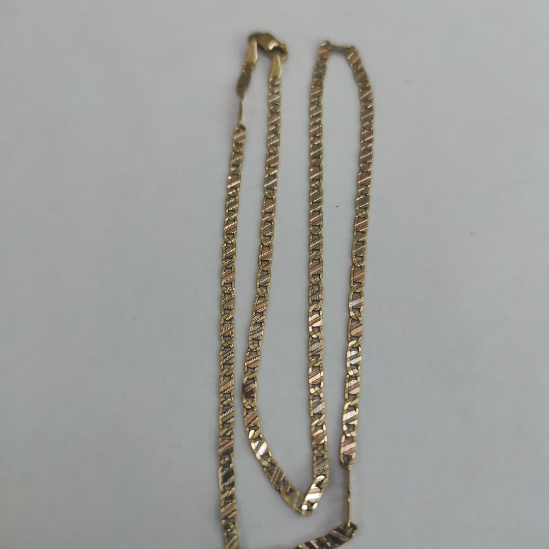 CADENA ORO COMBINADO 14 K 4.8 GRMS (SEMINUEVO)