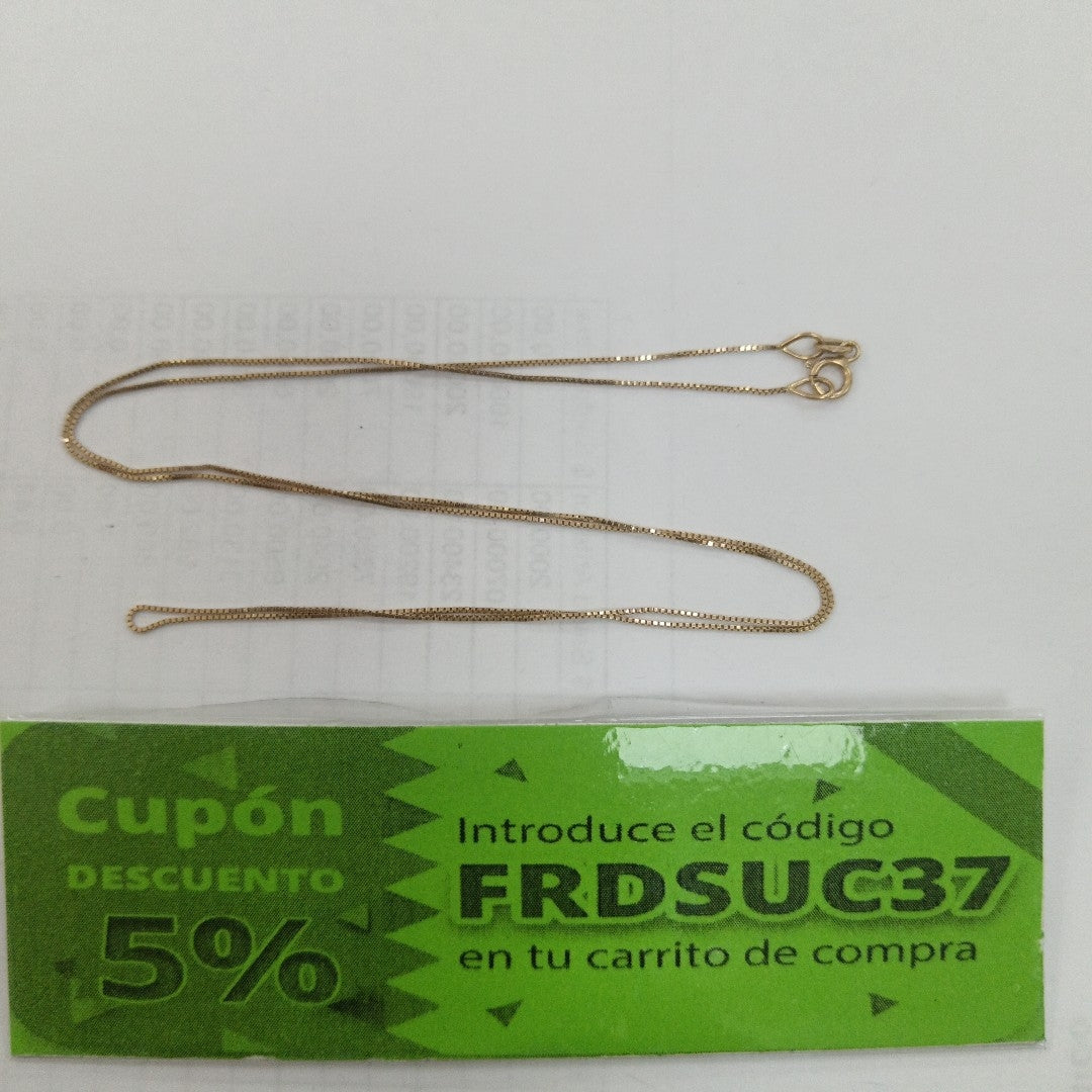 CADENA ORO 14 K 0.9 GRMS (SEMINUEVO)