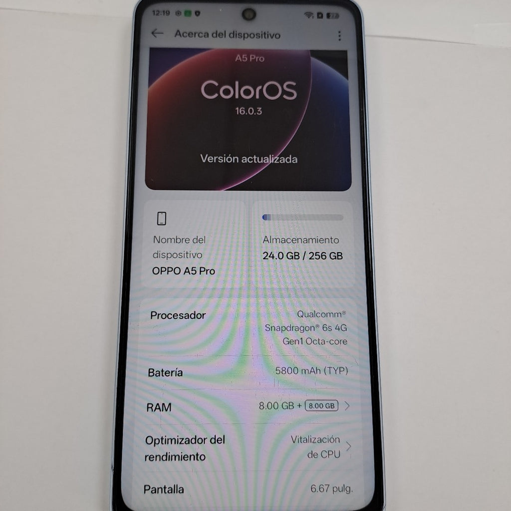 CELULAR OPPO A5 PRO CPH2711 (2025) 256 GB 8 GB RAM (SEMINUEVO)