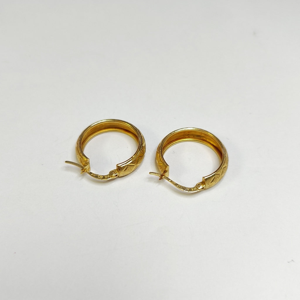 ARRACADAS PAR ORO 14 K 3,00 GRMS (SEMINUEVO)