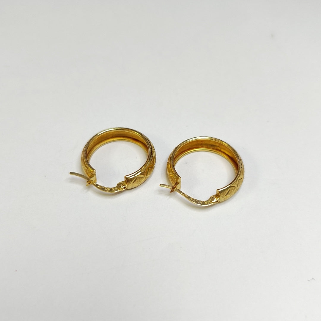 ARRACADAS PAR ORO 14 K 3,00 GRMS (SEMINUEVO)