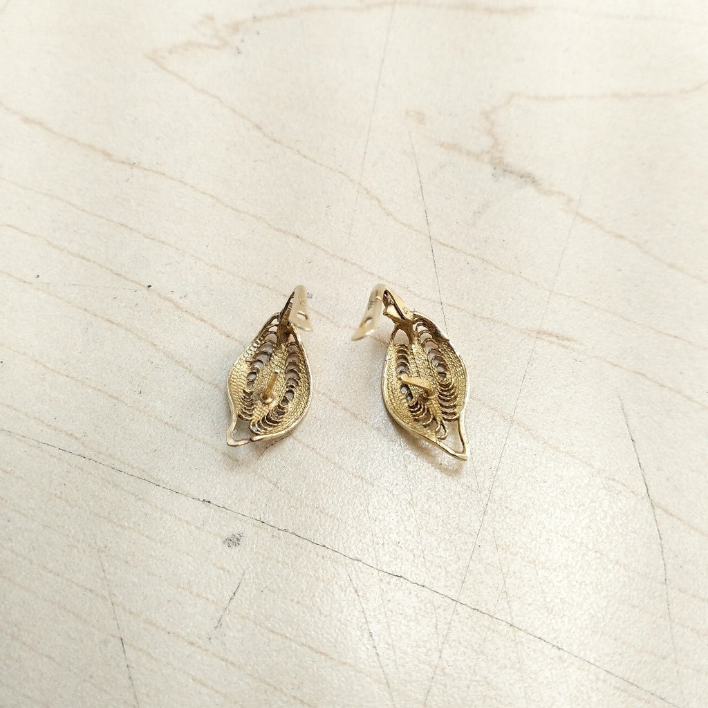 ARETES PAR ORO 14 K 3.7 GRMS (SEMINUEVO)