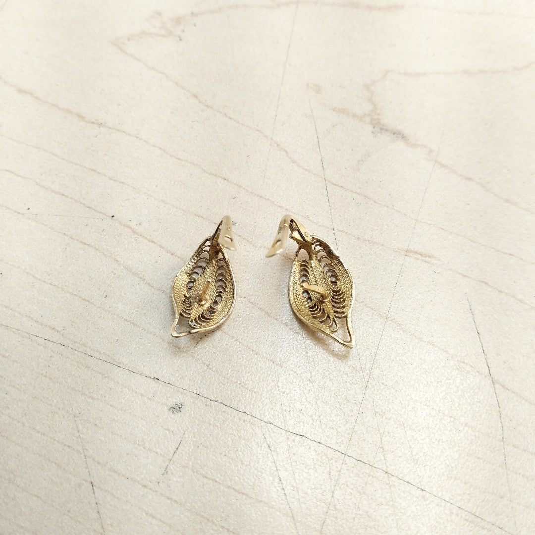 ARETES PAR ORO 14 K 3.7 GRMS (SEMINUEVO)
