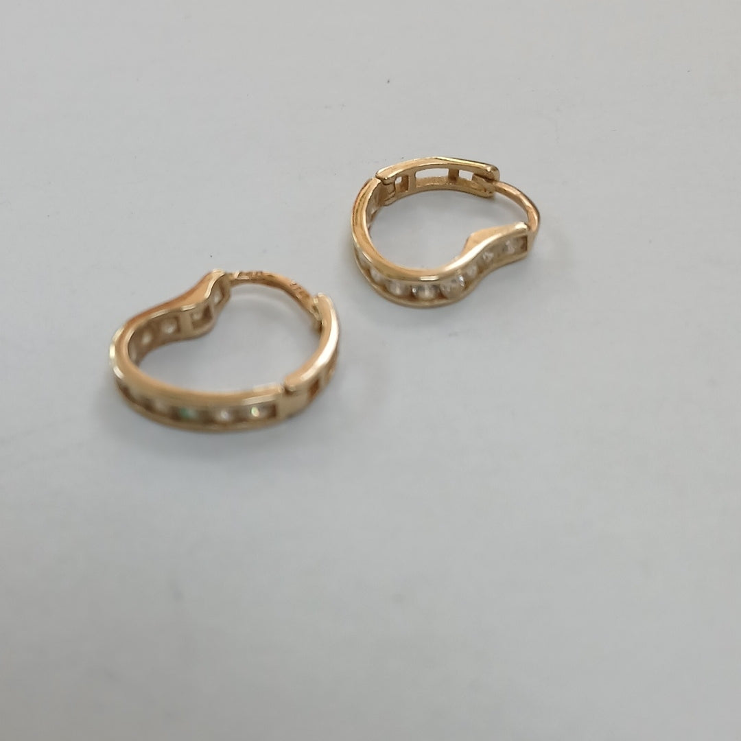 ARRACADAS PAR ORO 14 K 1,40 GRMS (SEMINUEVO)