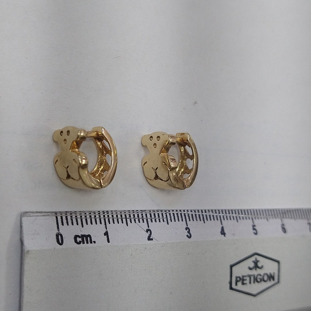 ARRACADAS PAR ORO 14 K 4.4 GRMS (SEMINUEVO)