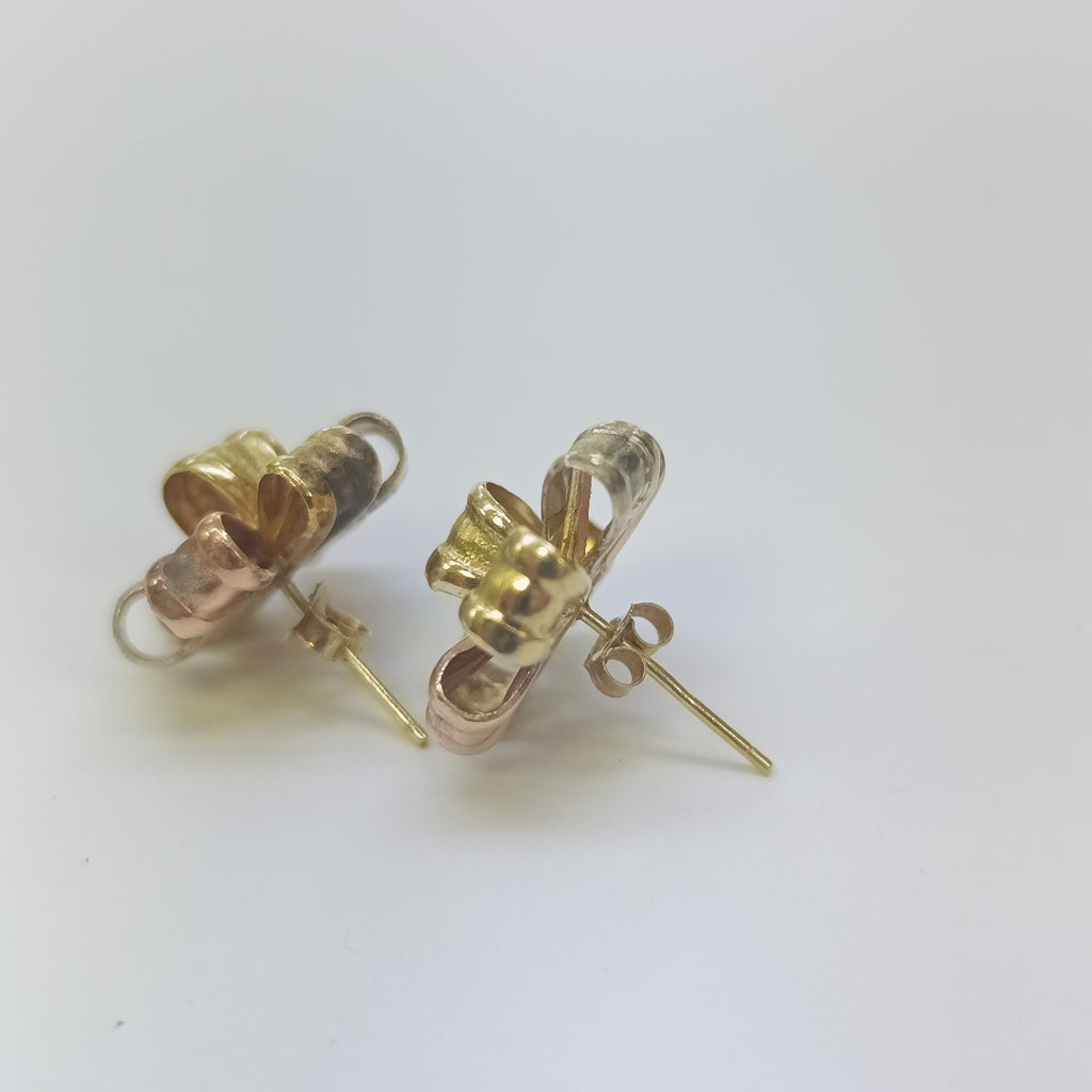 BROQUELES PAR ORO COMBINADO 14 K 3,70 GRMS (SEMINUEVO)