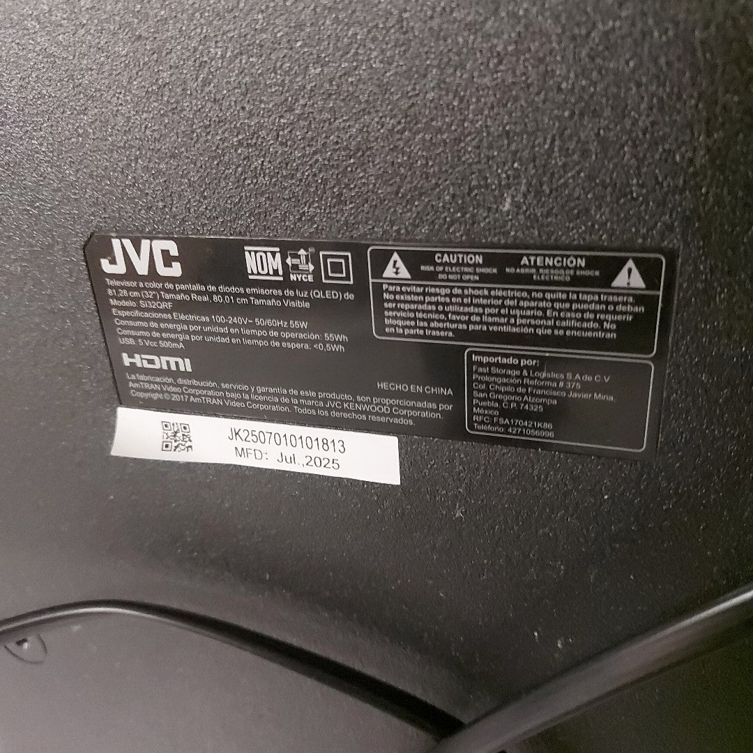 PANTALLA JVC SI32QRF (2025) 32" QLED 4K (SEMINUEVO)