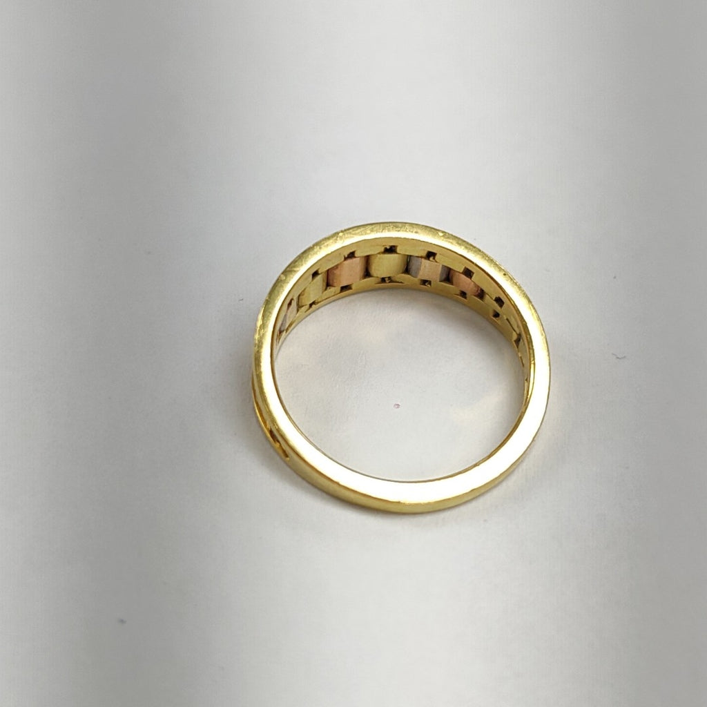 ANILLITO ORO COMBINADO 14 K 3.4 GRMS (SEMINUEVO)