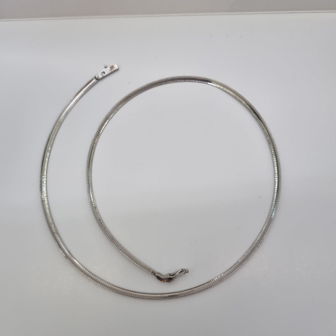 GARGANTILLA ORO BLANCO 14 K 16 GRMS (SEMINUEVO)
