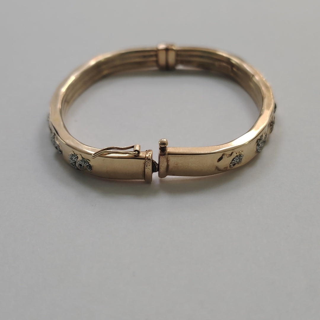PULSERA RIGIDA ORO 14 K 8.7 GRMS (SEMINUEVO)