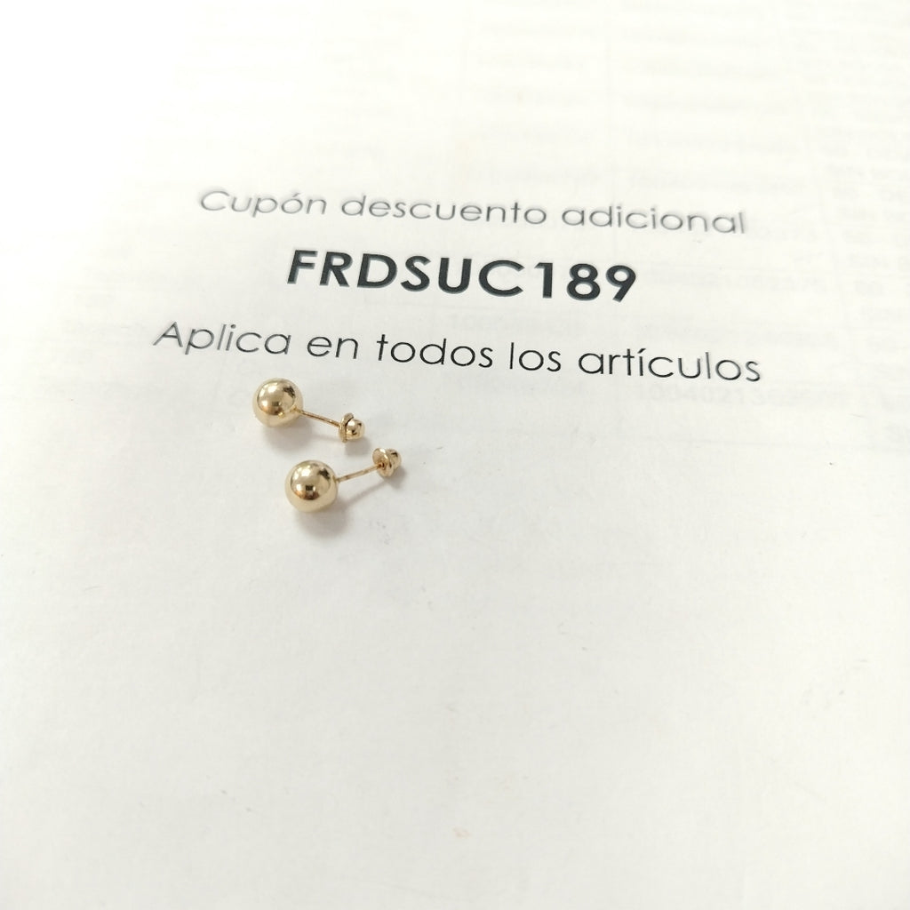BROQUELES PAR ORO 10 K 0.5 GRMS (SEMINUEVO)