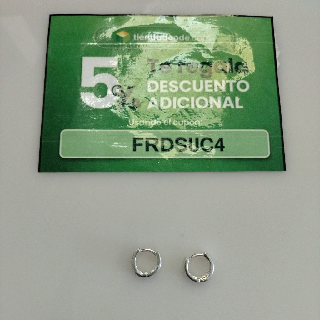 ARRACADAS C/CIRCONIAS PLATA .925 2.4 GR (NUEVO)