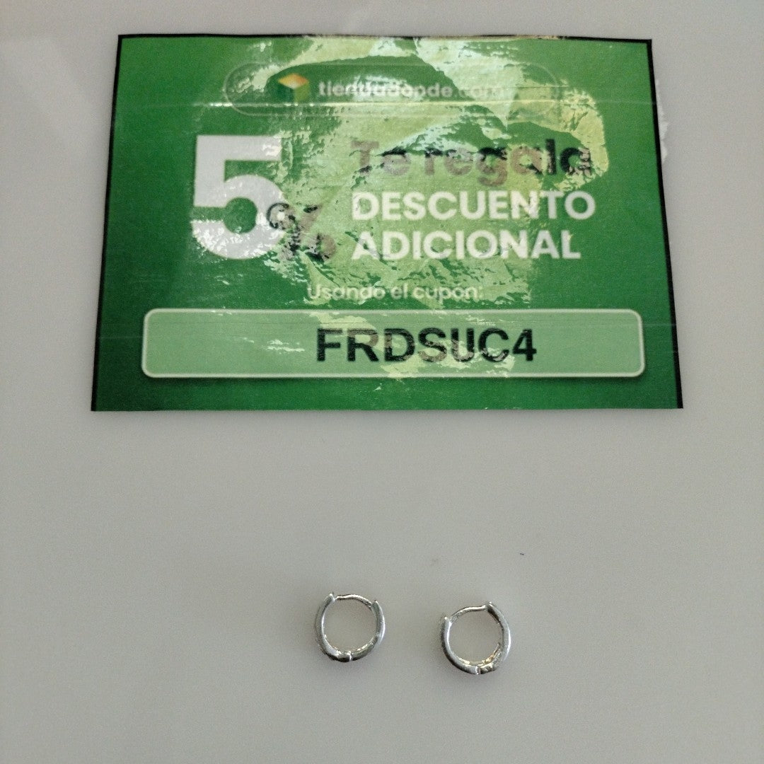 ARRACADAS C/CIRCONIAS PLATA .925 2.4 GR (NUEVO)