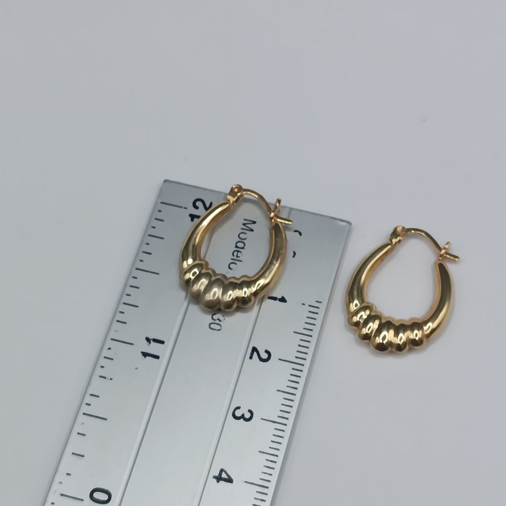 ARRACADAS PAR ORO 14 K 1.7 GRMS (SEMINUEVO)