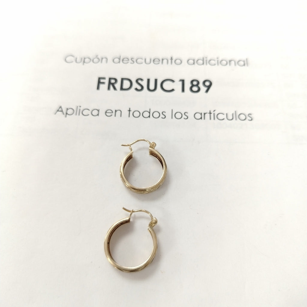 ARRACADAS PAR ORO 10 K 2.5 GRMS (SEMINUEVO)