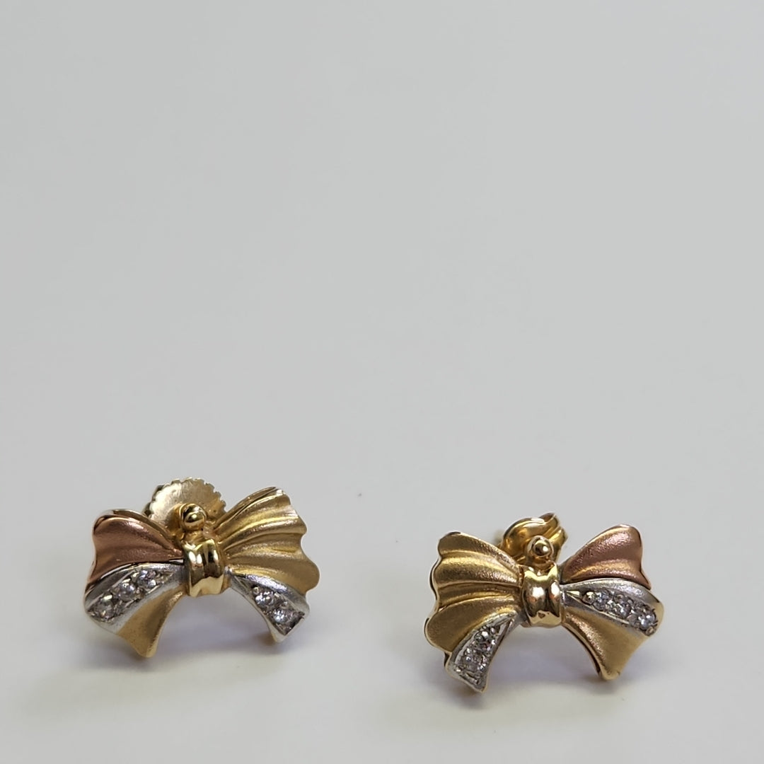 BROQUELES PAR ORO 14 K 3,40 GRMS (SEMINUEVO)