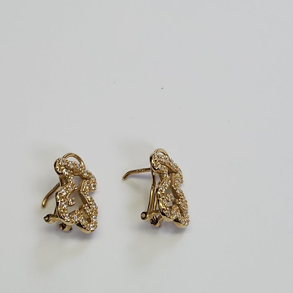ARETES PAR ORO 14 K 4,20 GRMS (SEMINUEVO)