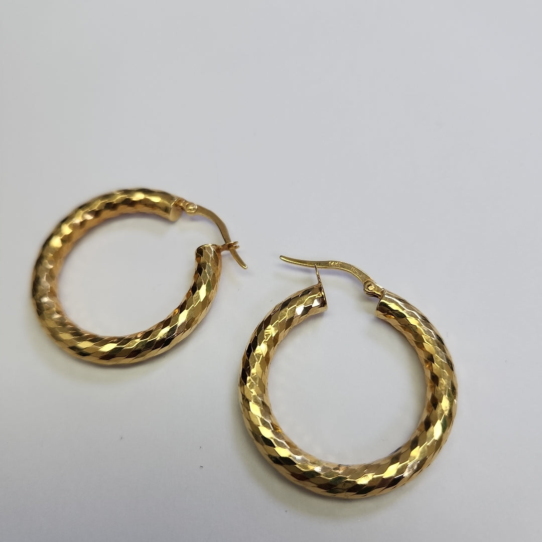 ARRACADAS PAR ORO 14 K 3,40 GRMS (SEMINUEVO)