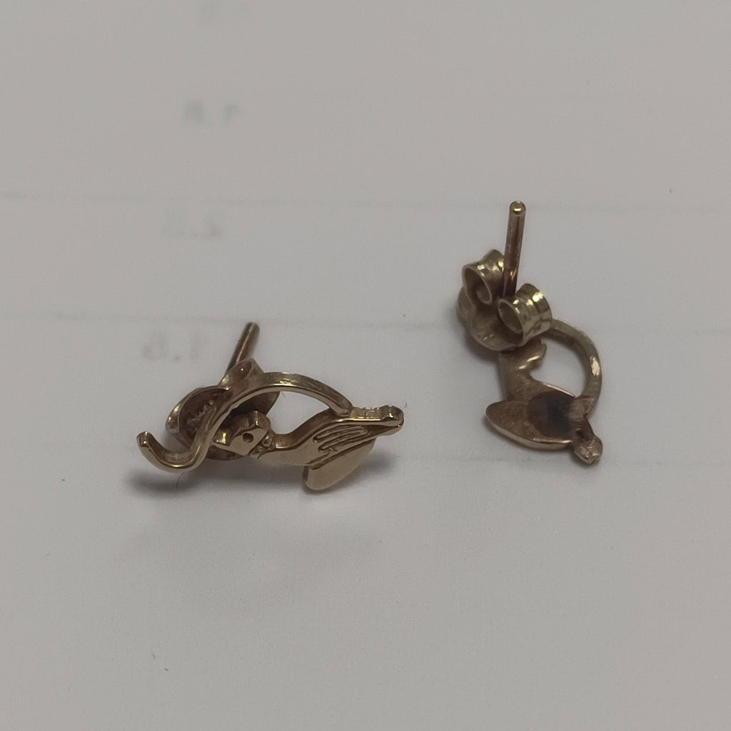 ARETES PAR ORO 14 K 1.2 GRMS (SEMINUEVO)