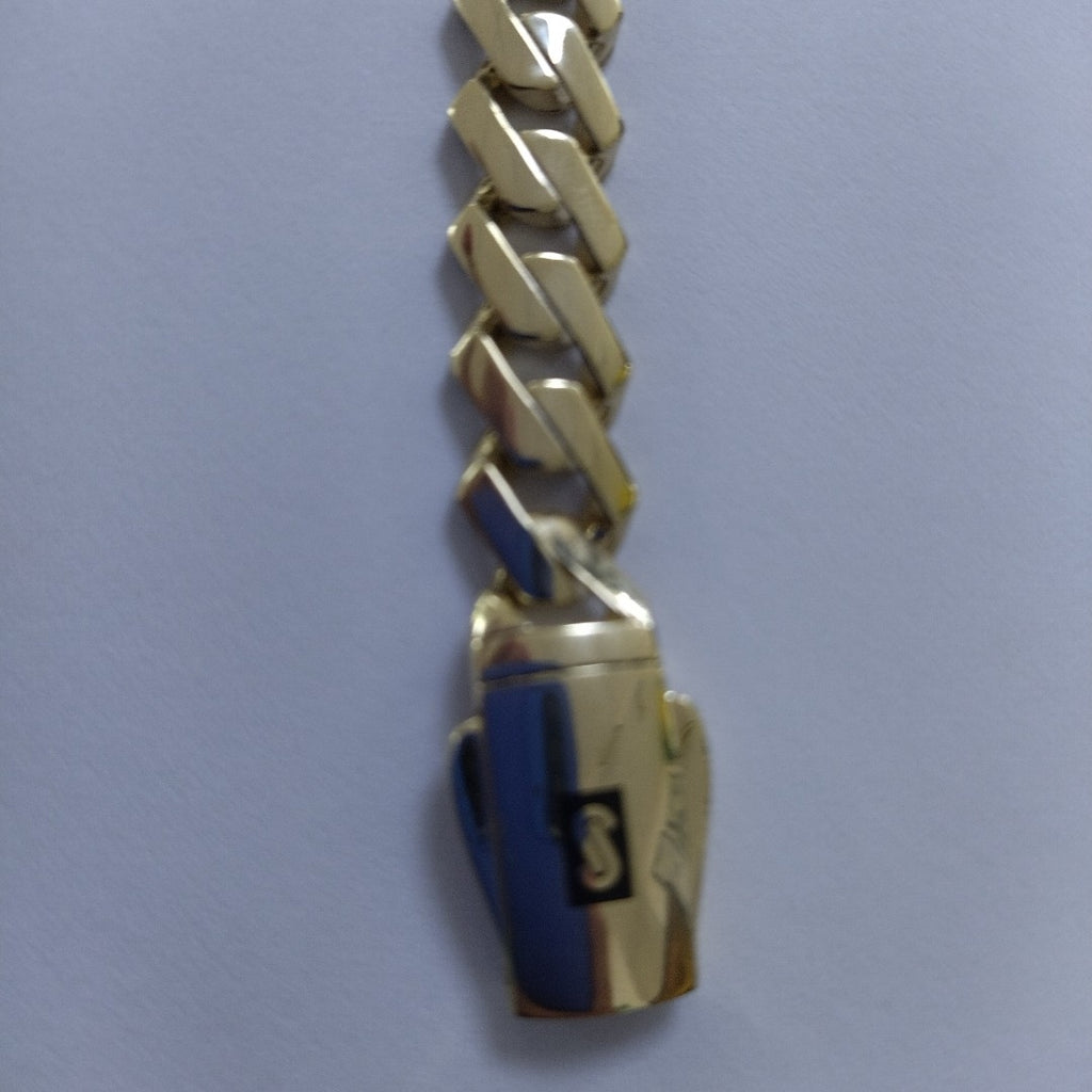 PULSERA CABALLERO MONACO ORO 10K 12.4 (NUEVO)