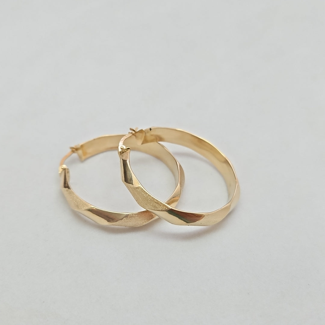 ARRACADAS PAR ORO 14 K 4.7 GRMS (SEMINUEVO)