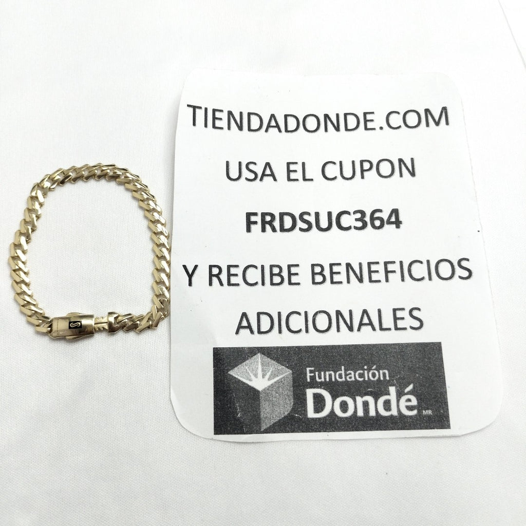 PULSERA MONACO ORO 10K 6.8 (NUEVO)